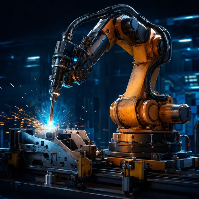 Imagine reprezentativă pentru familia Roboți industriali