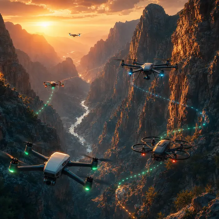 Imagine reprezentativă pentru familia Drone autonome