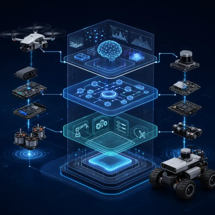 Imagine reprezentativă pentru familia Sisteme de operare pentru roboți și drone